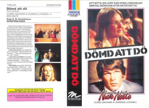 DÖMD ATT DÖ (Vhs-Omslag)