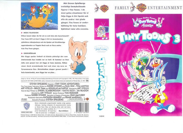 TINY TOONS 3 (vhs-omslag)