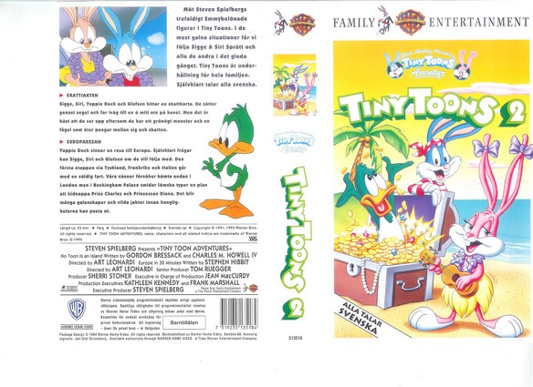 TINY TOONS 2 (vhs-omslag)