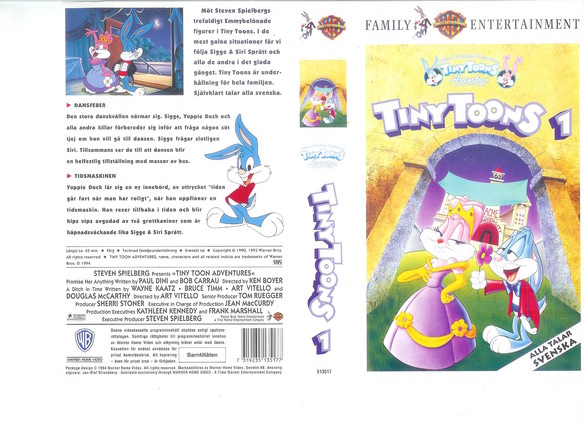 TINY TOONS 1 (vhs-omslag)