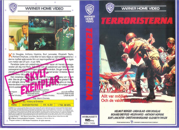 TERRORISTERNA (vhs-omslag)