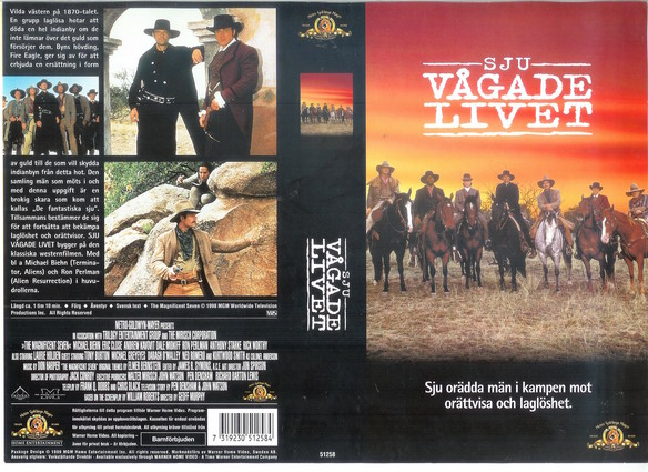 SJU VÅGADE LIVET (vhs-omslag)
