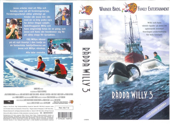 14895 RÄDDA WILLY 3 (VHS)