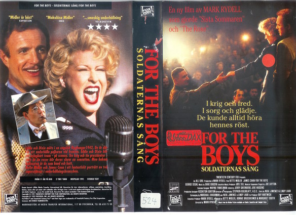 5595 FOR THE BOYS (VHS)