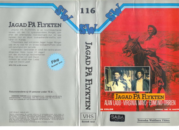 116-JAGAD PÅ FLYKTEN (VHS)
