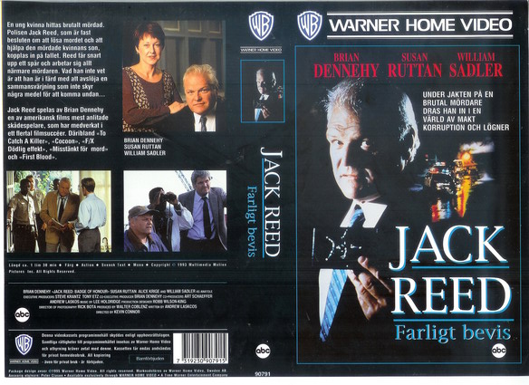 JACK REED FARLIGT BEVIS (vhs-omslag)