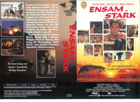 ENSAM ÄR STARK (vhs-omslag)