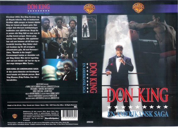 DON KING EN AMERIKANSK SAGA (vhs-omslag)