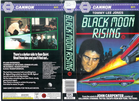 BLACK MOON RISING  - UK (VHS)