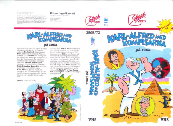 3505/73 KARL-ALFRED MED KOMPISARNA PÅ RESA (vhs)