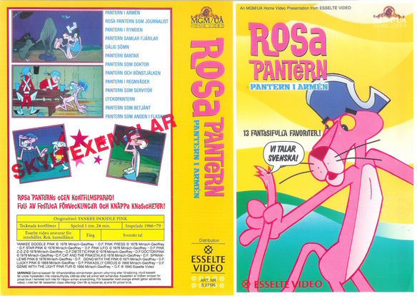 ROSA PANTERN:PANTERN I ARMEN (Vhs-Omslag)