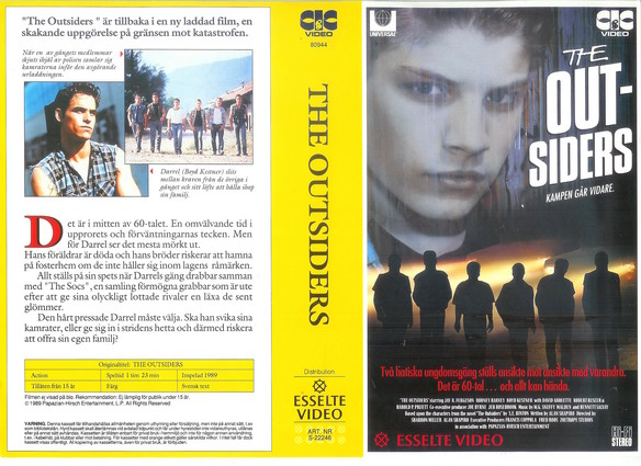 22246 OUTSIDERS  (VHS)