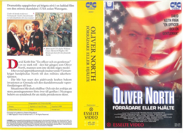 OLIVER NORTH (Vhs-Omslag)