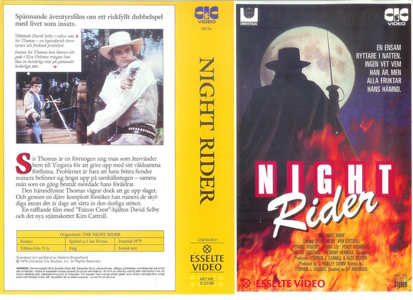 22198 NIGHT RIDER  (VHS)