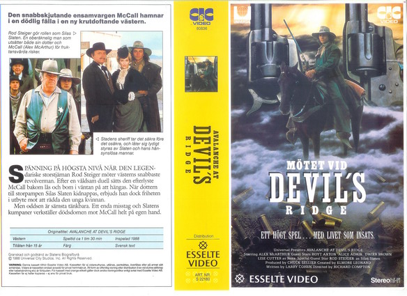 MÖTET VID DEVIL'S RIDGE (Vhs-Omslag)