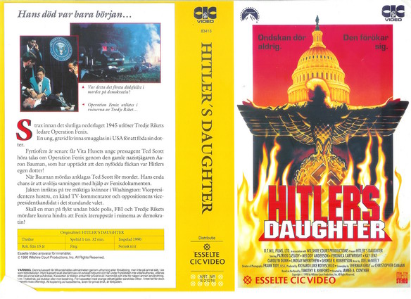 HITLERS DAUGHTER (Vhs-Omslag)