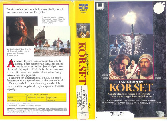 I SKUGGAN AV KORSET (Vhs-Omslag)