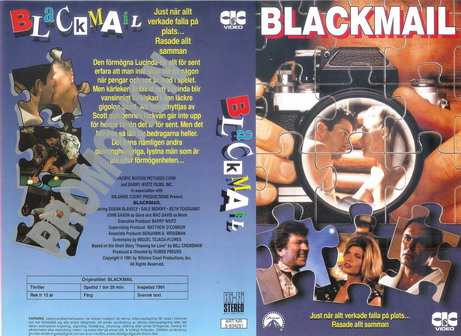 BLACKMAIL (Vhs-Omslag)