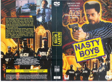 NASTY BOYS - crack house (Vhs-Omslag), Boa video
