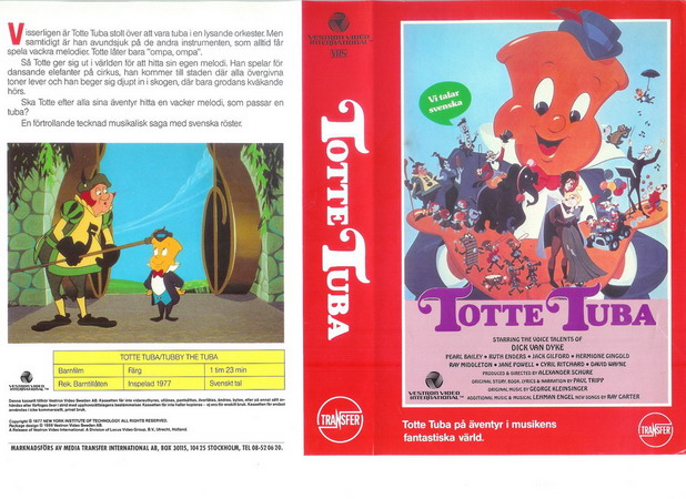TOTTE TUBA (vhs-omslag)
