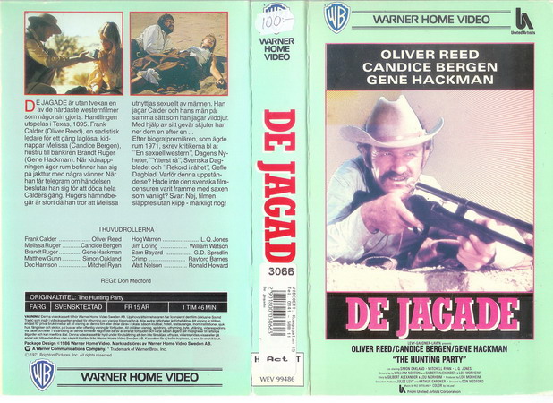 DE JAGADE (vhs-omslag)