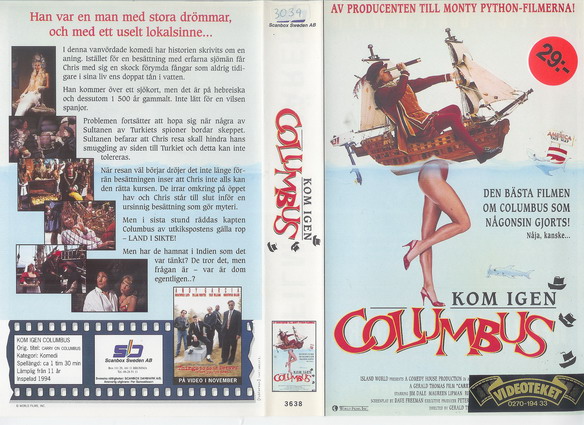 KOM IGEN COLUMBUS (vhs-omslag)