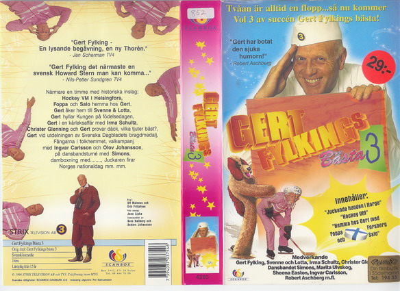 GERT FYLKINGS BÄSTA 3 (vhs-omslag)