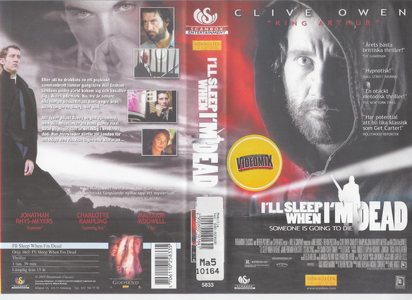 5833 I'LL SLEEP WHEN I'M DEAD (VHS)