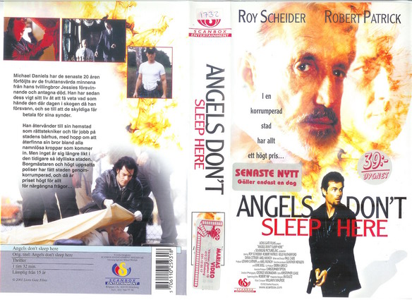ANGELS DON\'T SLEEP HERE (vhs-omslag)