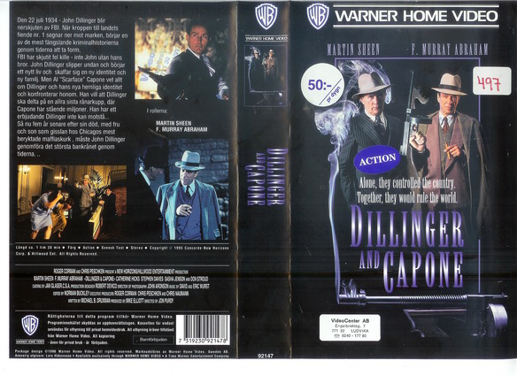 92147 DILLINGER AND CAPONE (VHS)