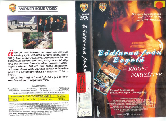 BÖDLARNA FRÅN BOGOTA - KRIGET FORTSÄTTER (vhs-omslag)