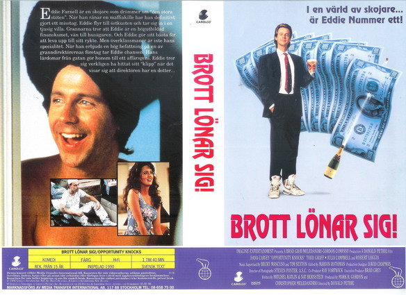 BROTT LÖNAR SIG  (VHS)