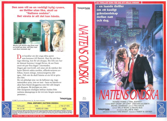 NATTENS ONDSKA  (Vhs-Omslag)