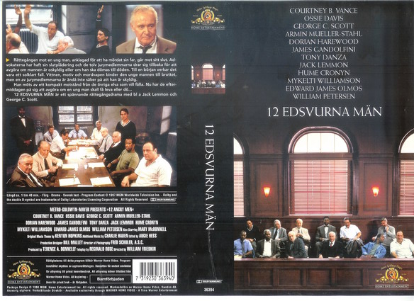 12 EDSVURNA MÄN (VHS)