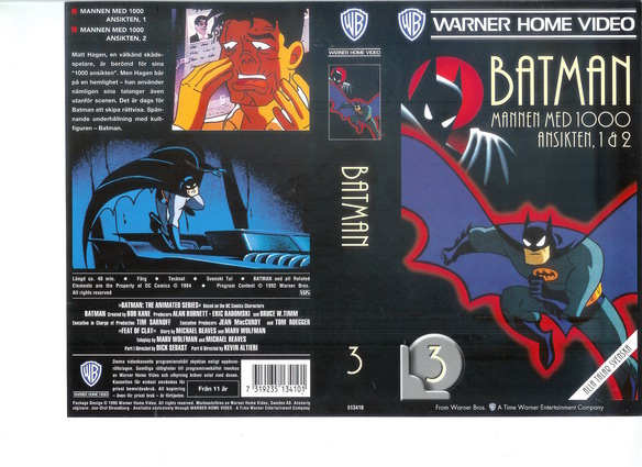 BATMAN 3 (vhs-omslag)