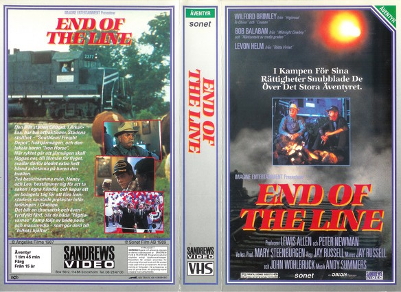 END OF THE LINE (vhs-omslag)