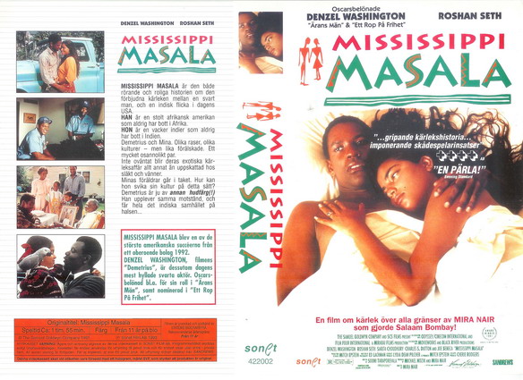 MISSIPPI MASALA(vhs-omslag)
