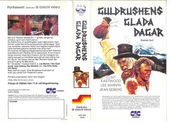 11512 GULDRUSHENS GLADA DAGAR (VHS) 11512 GULDRUSHENS GLADA DAGAR (VHS)