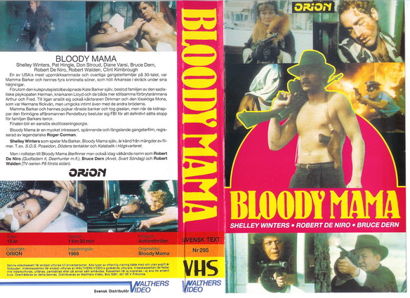 295 BLOODY MAMA (VHS)