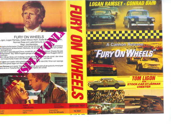302-FURY ON WHEELS (VHS)