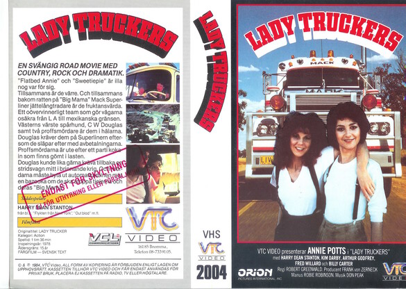 LADY TRUCKERS (vhs omslag)