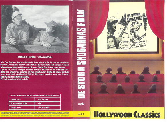 403-DE STORA SKOGARNAS FOLK  (VHS) 403-DE STORA SKOGARNAS FOLK  (VHS)