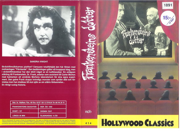 414 FRANKENSTEINS DOTTER (VHS)