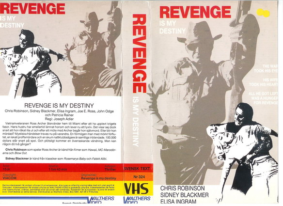 324-REVENGE IS MY DESTINY (VHS)
