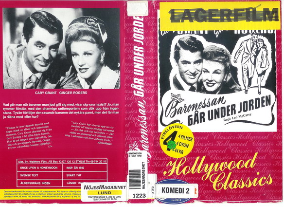 429-BARONESSAN GÅR UNDER JORDEN (VHS)