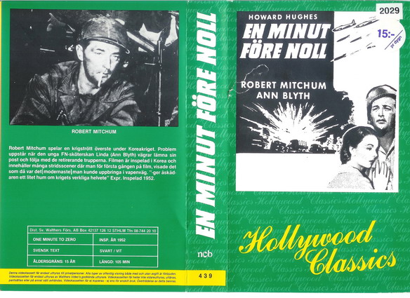 439 EN MINUT FÖRE NOLL (VHS)