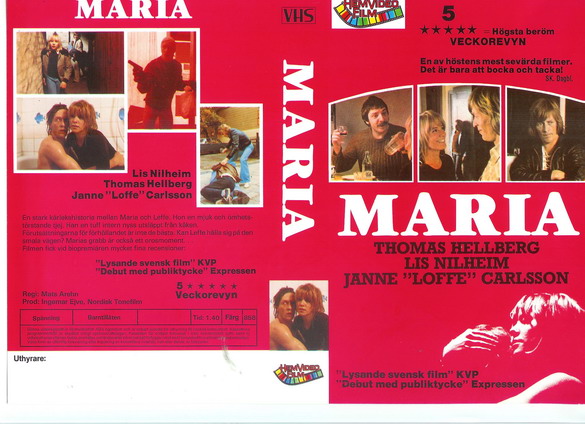 MARIA (Vhs-Omslag)