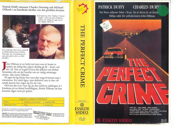 PERFECT CRIME (Vhs-Omslag)