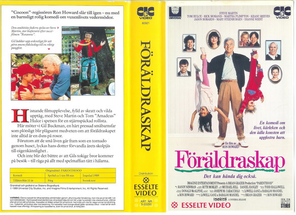 FÖRÄLDRASKAP (Vhs-Omslag)