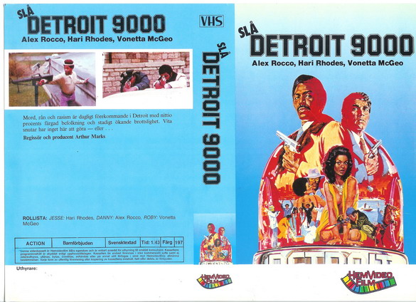 197 SLÅ DETROIT 9000 (VHS)